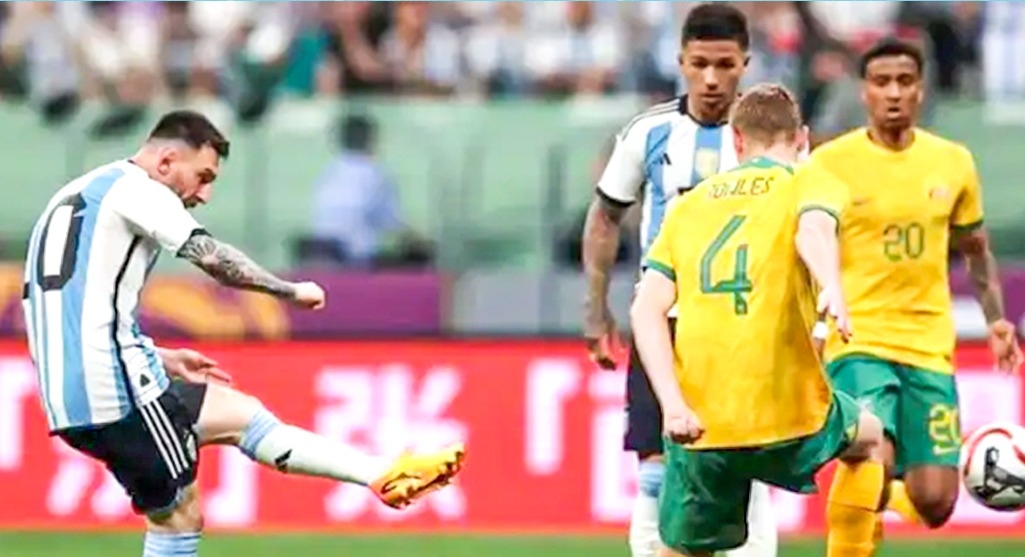 Messi scores as Argentina beat Australia 2-0 in Beijing - Vimarsana News