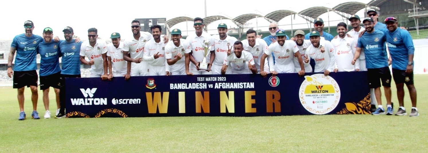Bangladesh register historic 546-run win over Afghanistan in Dhaka Test - Vimarsana News