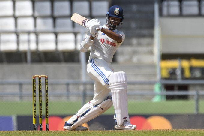 1st Test, Day 2: Jaiswal scores maiden hundred as India lead West Indies by 95 runs at Tea - Vimarsana News