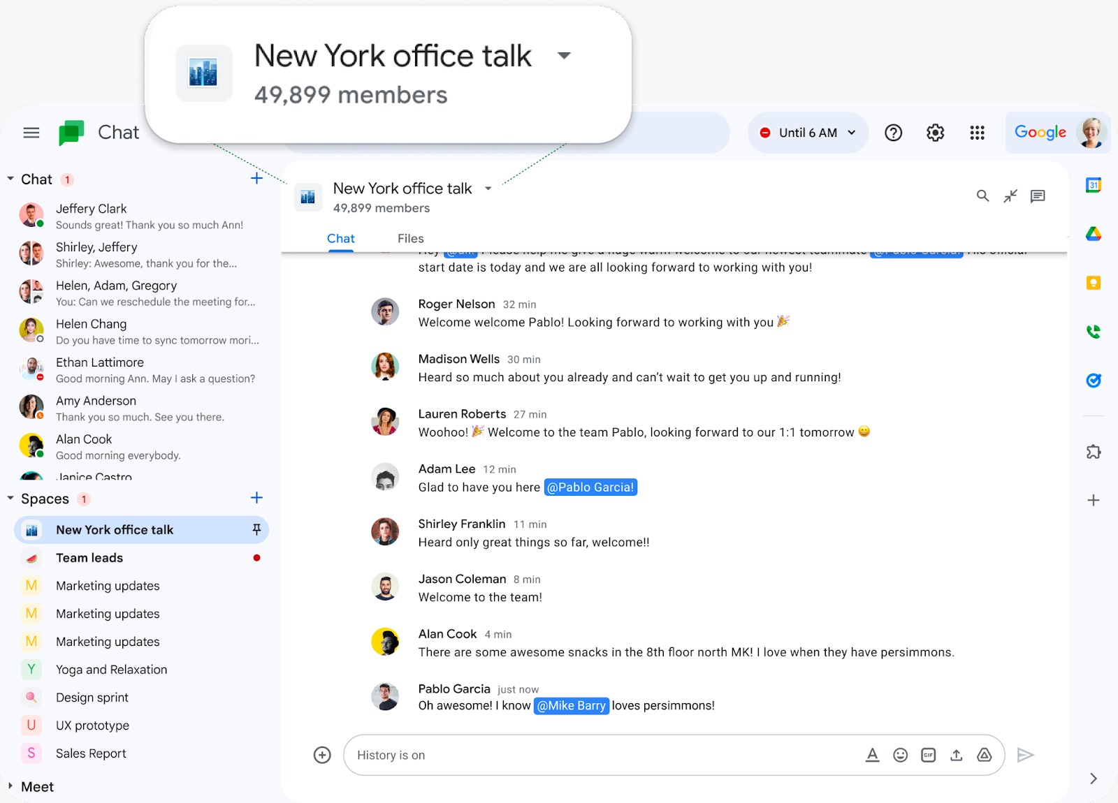 Google Chat Spaces Can Now Have Up To 50K Members - Vimarsana News