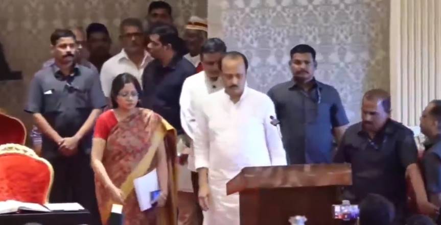 Maha: Ajit Pawar 'splits' NCP, sworn-in as Deputy CM for 3rd time in 3 years - Vimarsana News