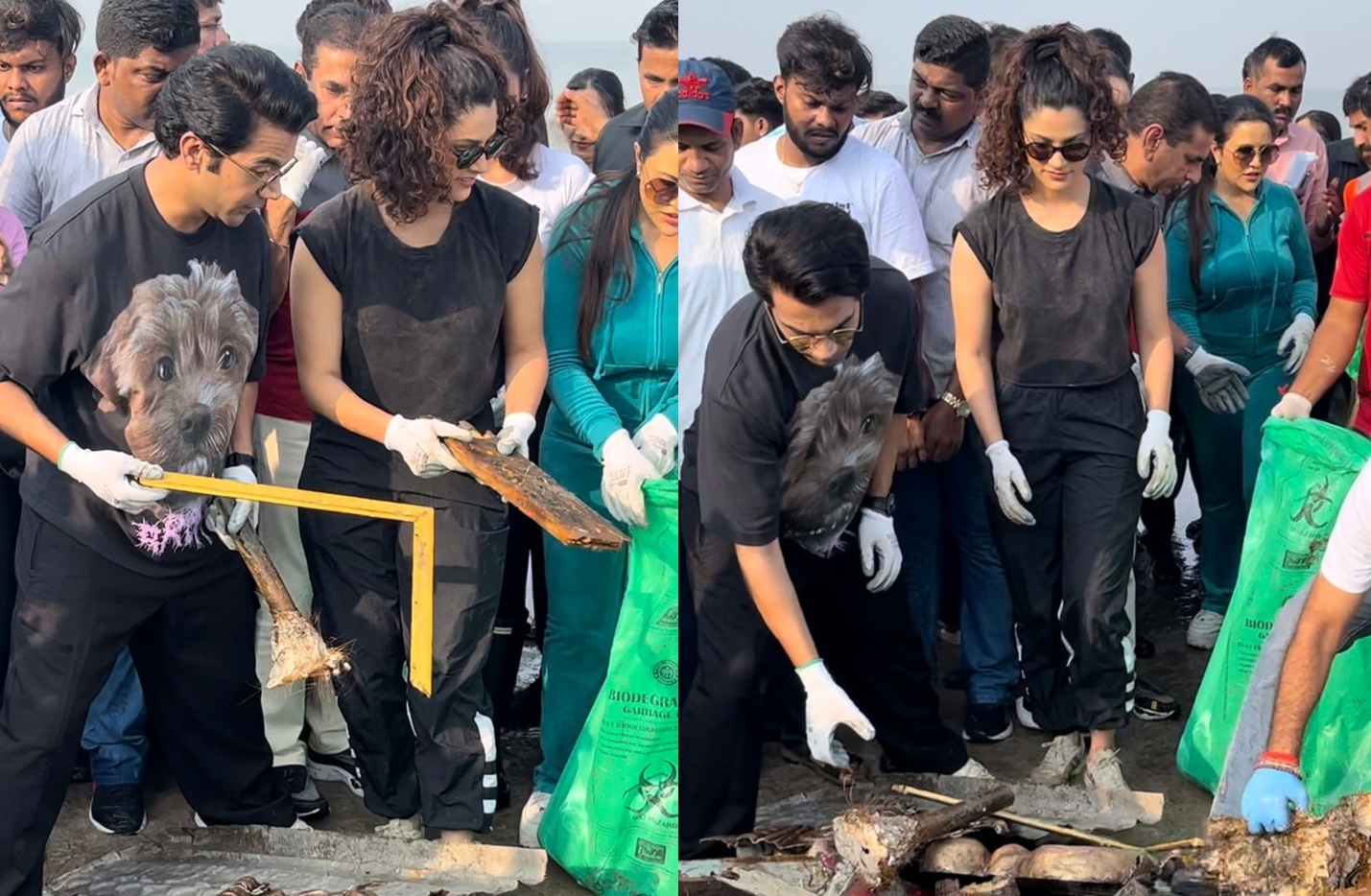 Saiyami on beach clean-up: 'Our devotion should extend to preserving beauty of our city' - Vimarsana News