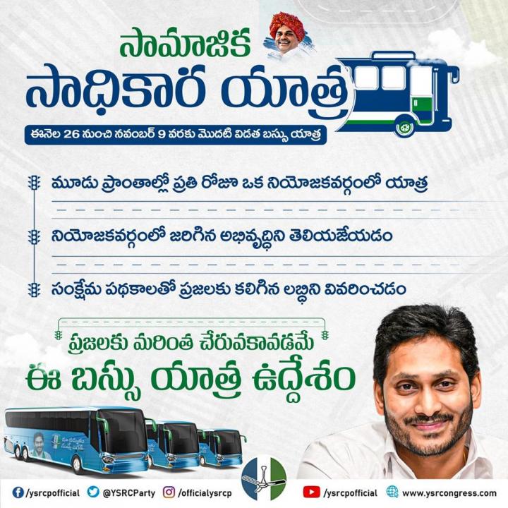 YSRCP Bus Yatra To Give Jitters To Opposition Parties - Vimarsana News