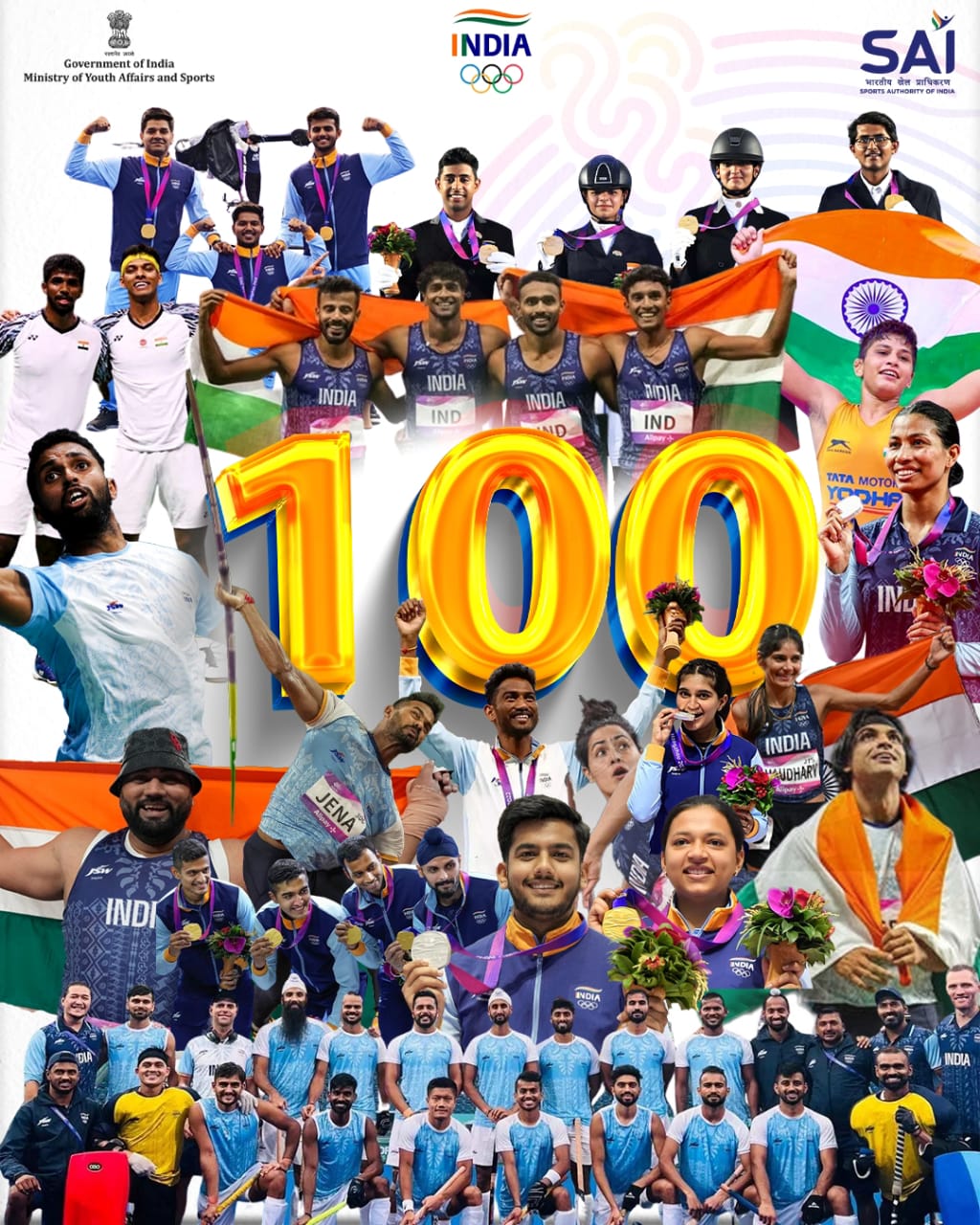 Asian Games: India crosses historic 100-medal mark for first time as women's kabaddi team grabs gold - Vimarsana News