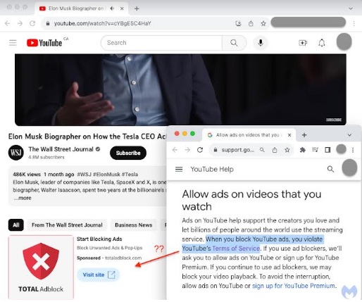 YouTube shows 'ad blocker' ads despite warnings against its use: Report - Vimarsana News