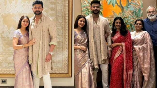 Pics: Varun Tej, Lavanya's First Diwali Celebrations - Vimarsana News