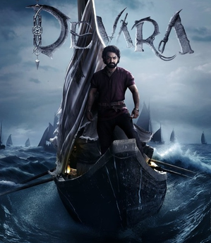 NTR stands defiantly on a boat in new Devara poster - Vimarsana News