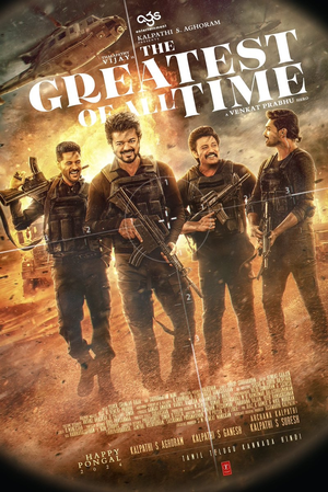 Thalapathy Vijay's smiles with his squad new poster of 'The Greatest Of All Time' - Vimarsana News