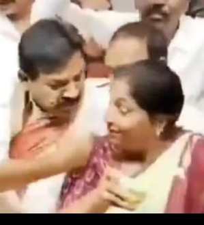 Telangana Congress MLA faces flak for inappropriate behaviour with woman - Vimarsana News