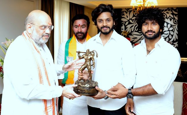 Amit Shah Lauds Team Hanu-Man for Success of Original Indian Superhero Film - Vimarsana News
