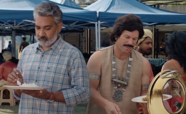 Rajamouli & David Warner Shock Fans! CRED UPI Ad - Vimarsana News
