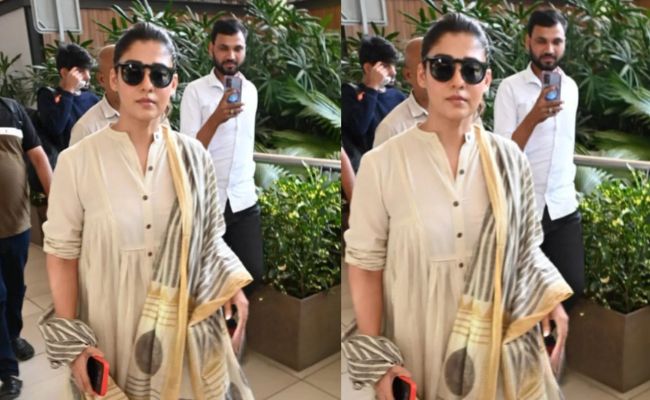 Watch: Stylish Nayanthara Turns Heads at Mumbai Airport - Vimarsana News