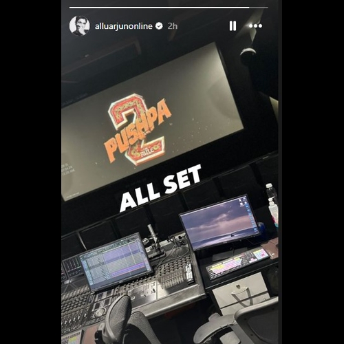 Allu Arjun's shared a BTS photo on Instagram
