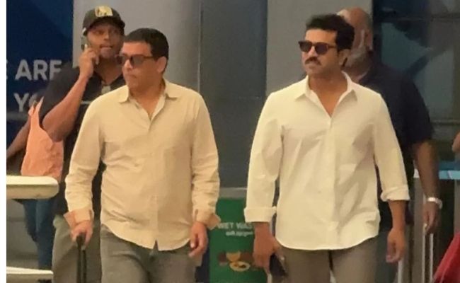Ram Charan and Dil Raju Return to Hyderabad After Game Changer's Chennai Schedule - Vimarsana News