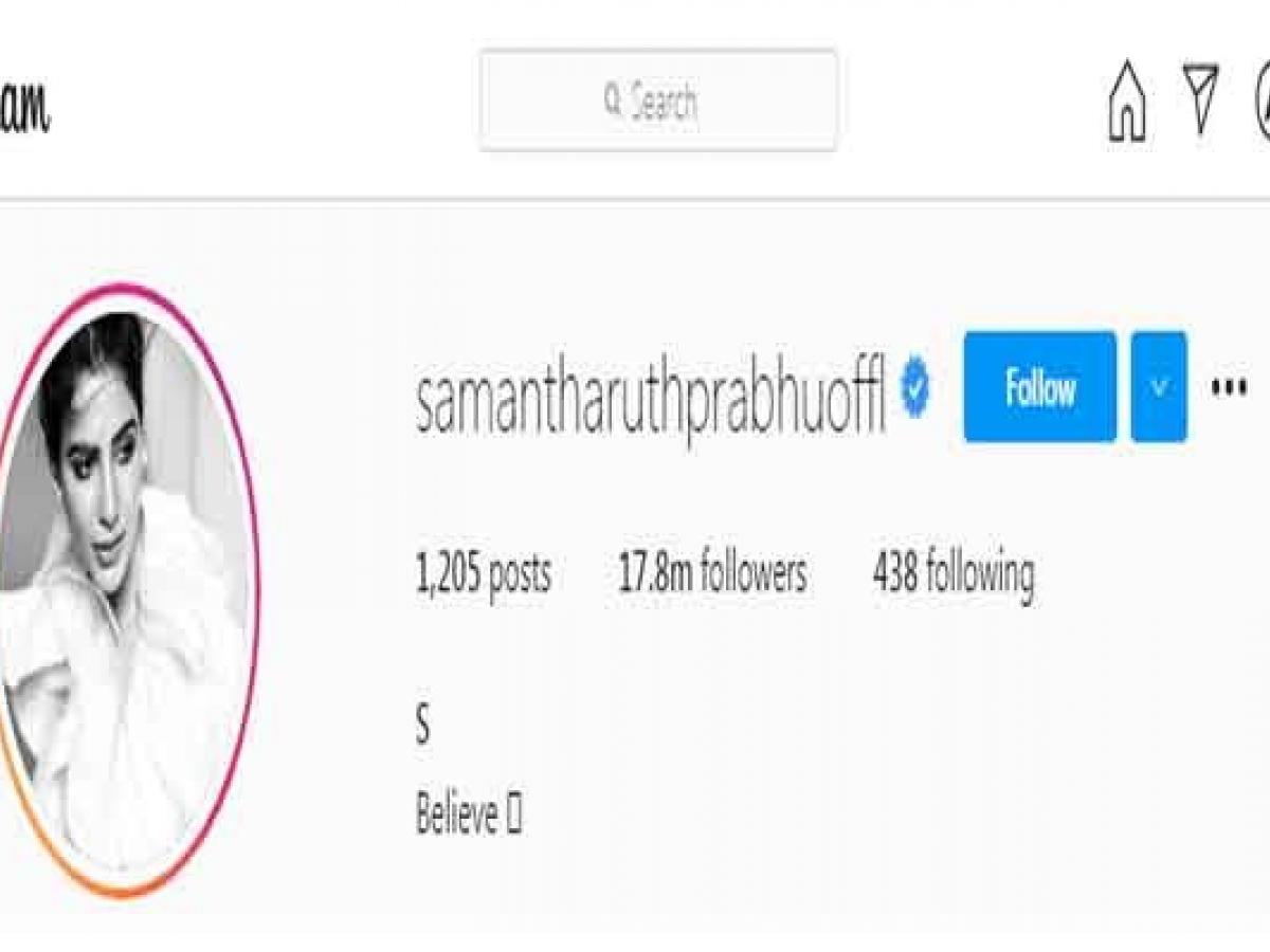Samantha Akkineni posts her first pic on Instagram since split