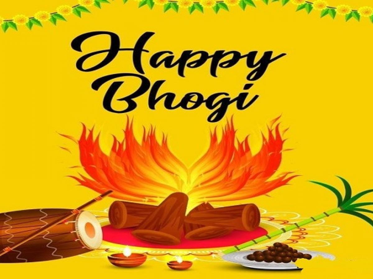 Happy Bhogi Wishes in Telugu, Images and Photos