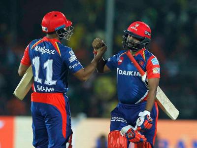 Delhi Daredevils beat Gujarat Lions in match 50 of the Vivo 2017 Indian Premier League played at the Green Park Stadium in Kanpur on Wednesday.&amp;nbsp; - Sakshi Post