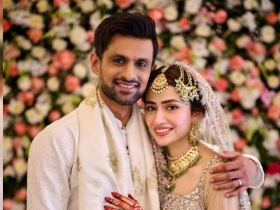 Shoaib shared a photo of himself with Sana announcing his Nikah on X - Sakshi Post