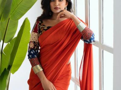 tollywood-actress-eesha-rebba-latest-saree-pics-Sakshi Post