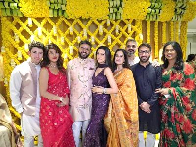 priyanka-chopra-brother-siddharth-chopra-roka-ceremony-pics-Sakshi Post