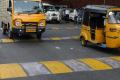 Unauthorized speed breakers sprout unchecked in city - Sakshi Post