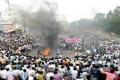 19th day: Protest against bifurcation continues - Sakshi Post