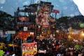Heavy rain delays immersion of Ganesh idols in Hyderabad - Sakshi Post