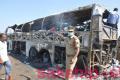 Bus fire: Relatives scour charred bodies to recognise the dead - Sakshi Post