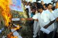Copies of draft Telangana Bill burnt by United AP supporters - Sakshi Post