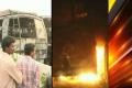 7 buses catch fire in Warangal District - Sakshi Post