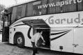 Bus hits divider, but avoids major mishap in Guntur - Sakshi Post