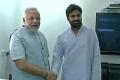 Pawan meets Modi in Gandhinagar - Sakshi Post