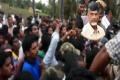 Angry villagers chant &#039;CM Go Back&#039; - Sakshi Post