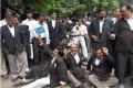 Telangana lawyers stage demonstration, demand separate HC - Sakshi Post
