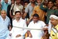 Angry villagers tie up MLA with ropes - Sakshi Post