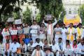 Telangana Opposition takes to streets over loan waiver issue - Sakshi Post