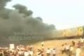 Ratnachal Express Set on Fire by Kapu Agitators at Tuni - Sakshi Post