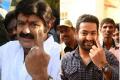 Celebs cast their votes in GHMC polls - Sakshi Post