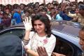 Samantha was detained at a shop opening function in Madhurai after her car was punctured by her unruly fans. - Sakshi Post