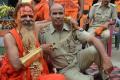 The ‘golden baba’ with 12 kgs of gold including chains, lockets and rings. - Sakshi Post