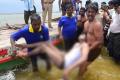 Five students drowned while taking a holy dip in Krishna river near Amaravati on Tuesday. - Sakshi Post