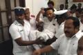 Speaker P Dhanapal ordered eviction of the DMK members by assembly marshals after they stood up and insisted on expunging the remarks even after he rejected their demand&amp;amp;nbsp; - Sakshi Post