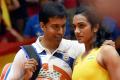 The man behind the victory of PV SIndhu at Rio Olympics: Gopichand with his disciple. - Sakshi Post
