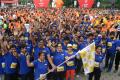 The 5K run was flagged off on Saturday morning at Hitex Exhibition Centre. - Sakshi Post