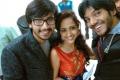 Raj Tarun, Laasya and another actor selfie at a function - Sakshi Post