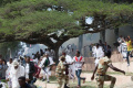 At least 52 persons were killed in a stampede triggered after the police fired teargas shells and warning shots at anti-government protesters during a religious festival. At least 52 persons were killed in a stampede triggered after the police fired teargas shells and warning shots at anti-government protesters during a religious festival. - Sakshi Post