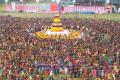9,292 women formed 35 concentric circles to simultaneously dance around the Maha Bathukamma - Sakshi Post
