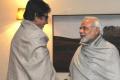 PM Modi with Amitabh Bachan - Sakshi Post