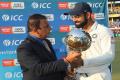 Sunil Gavaskar presents the ICC Test Championships mace to Virat Kohli&amp;amp;nbsp; - Sakshi Post