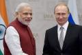 Modi on twitter greeted Putin, who arrived here early Saturday morning, saying: “India welcomes you, President Putin! Wishing you a fruitful visit. @KremlinRussia_E.” Modi on twitter greeted Putin, who arrived here early Saturday morning, saying: “India welcomes you, President Putin! Wishing you a fruitful visit. @KremlinRussia_E.” - Sakshi Post